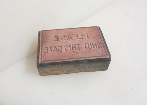 Antique copper plate wood - antique,