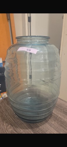 Large clear glass - glass, round