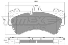 Brake pads Front Axle TX 15-16