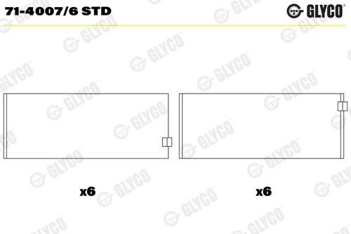 Glyco 4007 std big - 71-4007/6, end