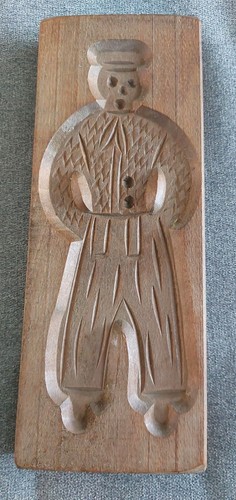 Vintage wooden speculaasplank - wooden,