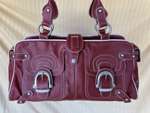 Hype red leather - satchel,