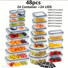48pcs Food Storage Container