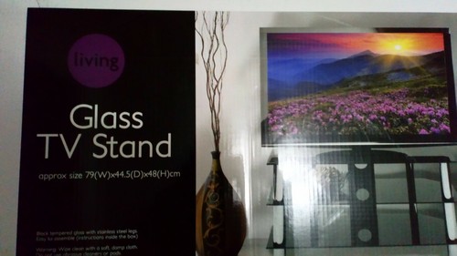 Stand modern black glass - modern,