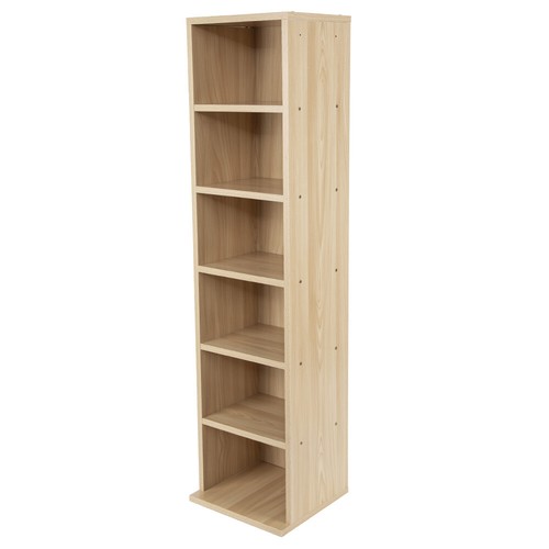 Tier wooden dvd media - 6-tier,