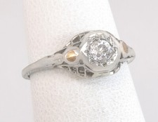Antique .15ct Diamond 14K