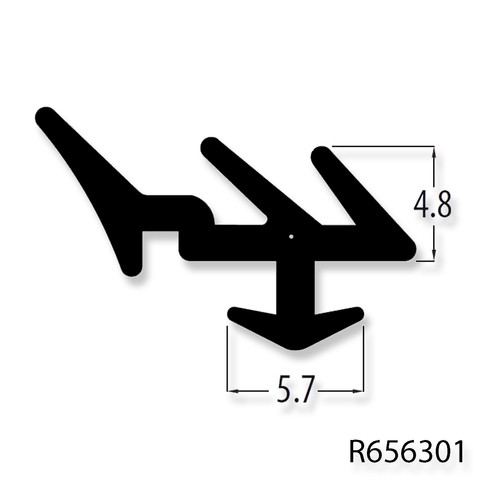 Black glazing gasket for - e,