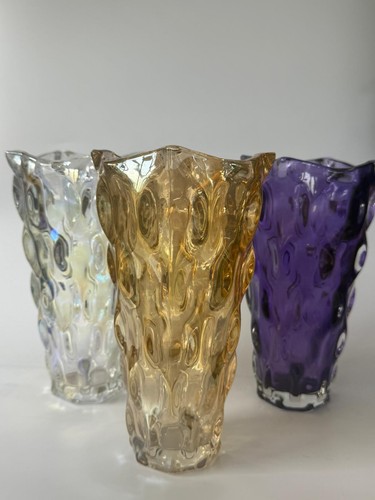 23cm tall glass vase - glass,