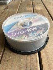 Spindle Of 24 Blank Philips DVD-RW rewritable DVD discs