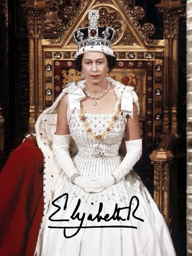 Queen elizabeth signed - queen, ii