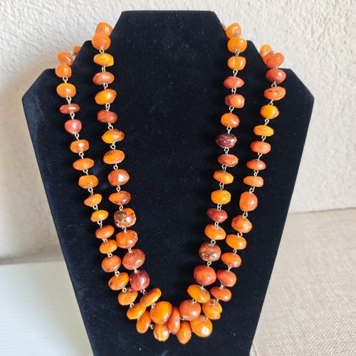 Amber necklace stone - necklace, beads