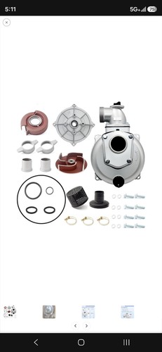 Inch semi trash water - inch, pump