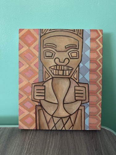 Totem pole tribal painting - totem,