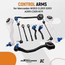 Front Control Arm Kit Wishbone Tie Rod 10 Pieces For Mercedes Benz C-class W203