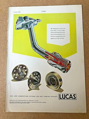 1954 aircraft advert lucas - aircraft,