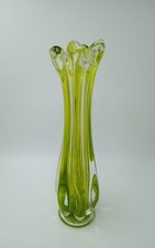 Lime Green & Clear Vintage Art