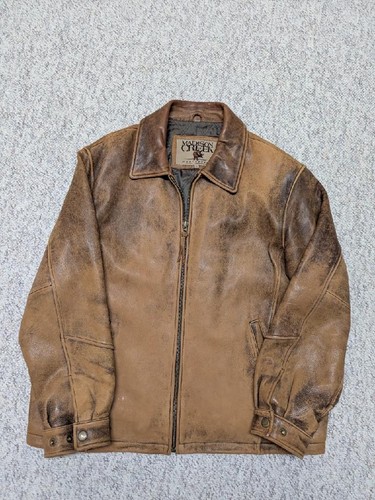 Vintage 1990s leather jacket - 1990s,