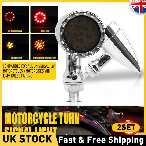 4pcs chrome motorcycle led - chrome,
