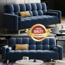 Convertible Tufted Velvet Sofa