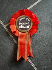 Crufts 1990 Pedigree chum mini rosette