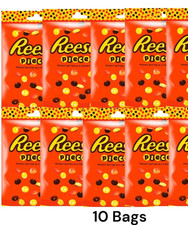 Reese's Pieces Peanut Butter In a Crunchy Shell 68g Pouch x10 | UK Free Dispatch