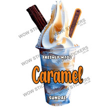 Ice cream van sticker Caramel