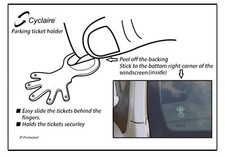 Car parking ticket holder Parking Permit holder, Ticket Hand (2 pack), very neat