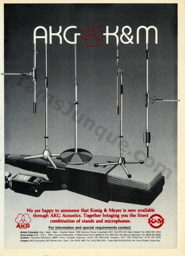 1983 akg microphones - akg,
