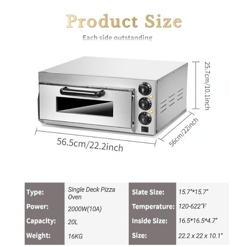 Electric single deck pizza - single-deck,