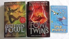 Signed Books : Eoin Colfer : Artemis Fowl Paradox, The Fowl Twins, Spud Murphy
