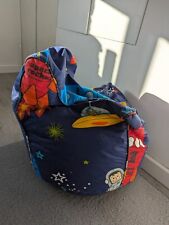 Children's Beanbag Chair Space Boy Planet Rocket Kids Bedroom Furniture Bean Bag