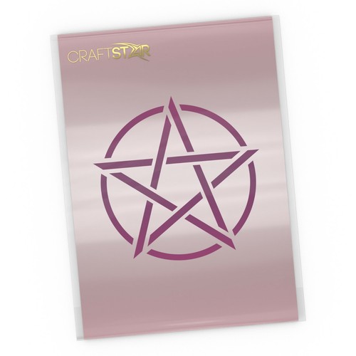 Pentacle stencil pentagram - pentacle,