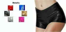 New Womens and Childrens Metallic Hot Pants - 6 Colours and various sizes