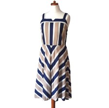 Vintage 80s Dress Striped