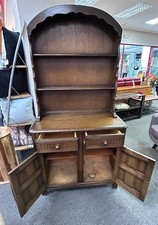 Dark wood mid century Welsh dresser - CS D32