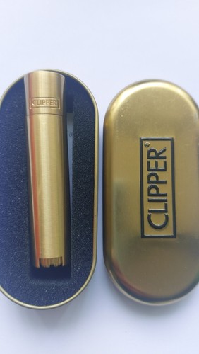 Gold clipper lighter - metal, and