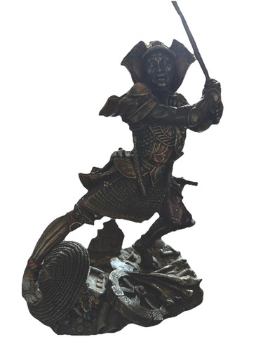 Bronze samurai figurine pre - bronze,