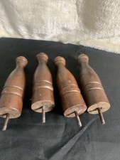 Vintage Brown Wooden Spindle