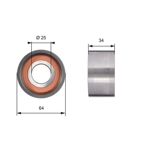 Gates t41234 tensioner pulley - gates,