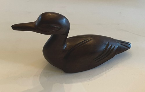 Wooden carved 4 loon - 8",