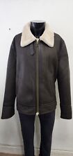 Men's B3 Shearling Sheepskin Leather Jacket Bomber Pilot RAF HARBIN P-868