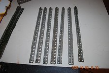MECCANO OLD PARTS -  7 X  SILVER 12" X 25 HOLE  ANGLE GIRDERS  