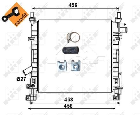 Nrf radiator for ford streetka - nrf,