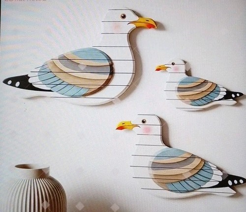 Seagulls rustic - 2d,