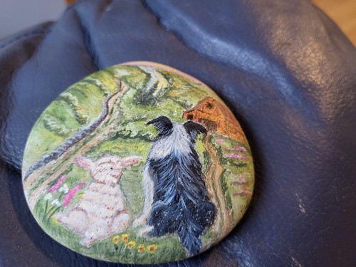 Hand painted resin - hand,