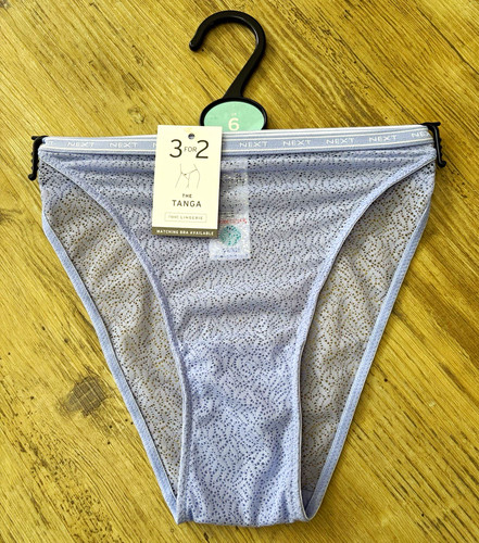 Next blue mesh - tanga, knickers