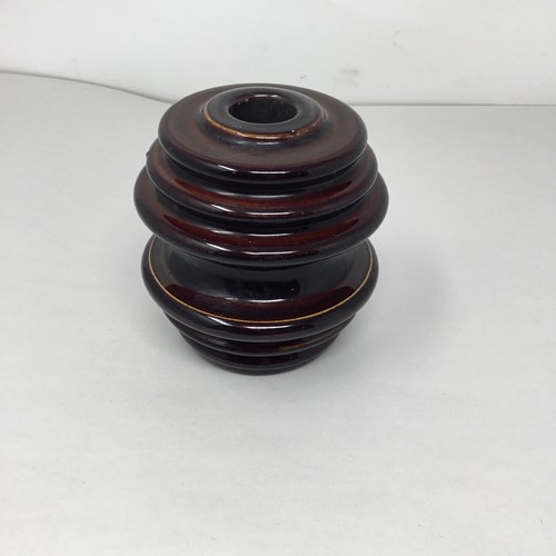 Brown glazed ceramic - brown, porcelain