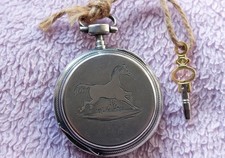 Antique Silver Key Wind Pocket Watch 1900's - [48mm] "French model".