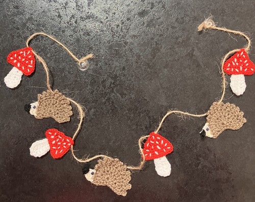 Cute hand crochet - 🍄🦔cute,