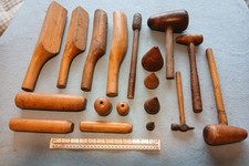 Vintage Plumber's lead dressing tools. Job lot of 18 vintage tools in good cond.